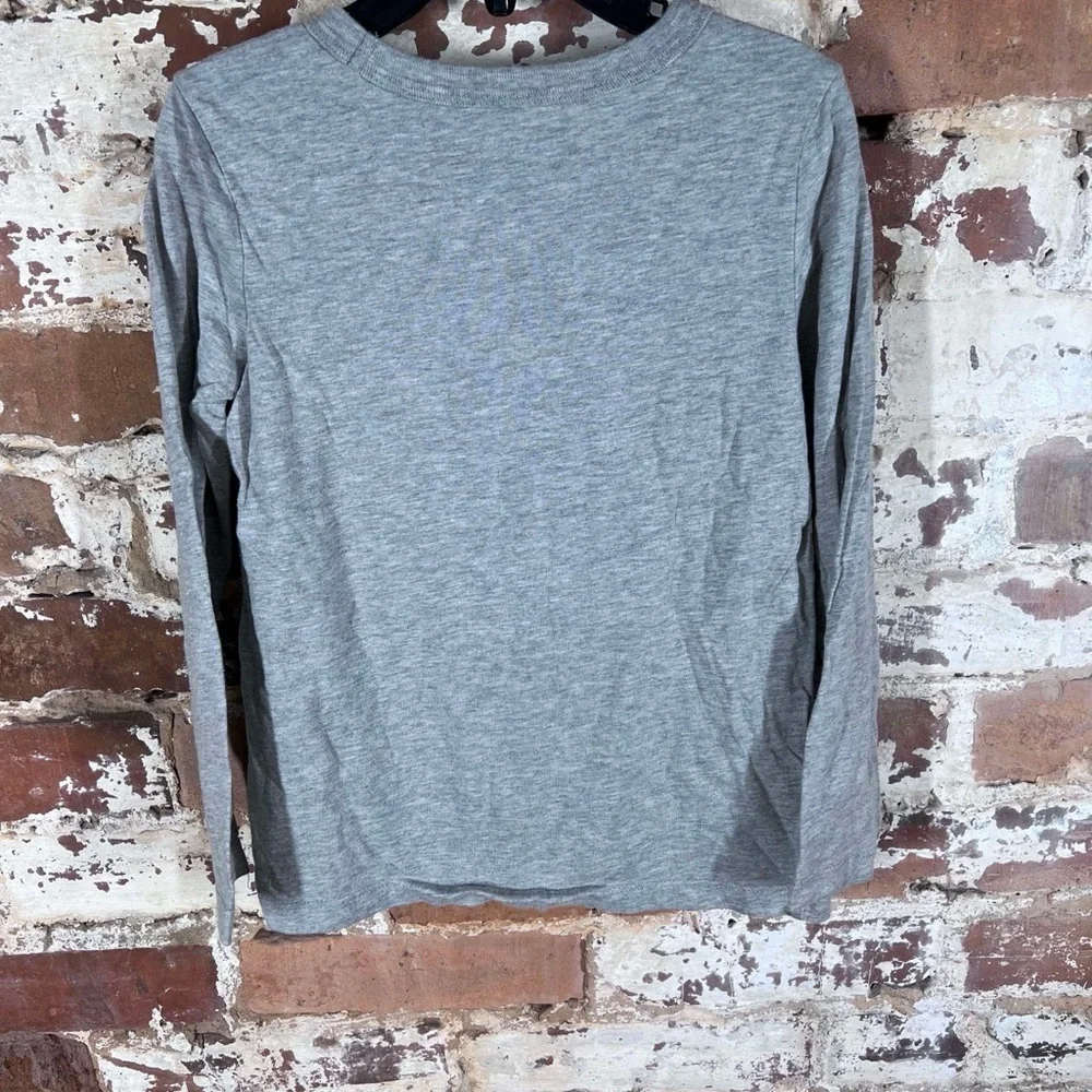 OshKosh B'gosh Gray and Red Long Sleeve Tee with Vintage Truck Design